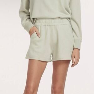360 Cashmere Neutral Cream Cashmere Blend Angelique Lounge Shorts Small
